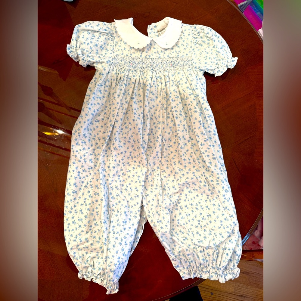 Vintage smocked romper